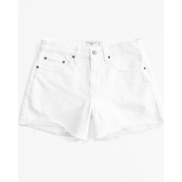 Abercrombie & Fitch Low Rise Baggy Short - 27 - White - Picture 1 of 7